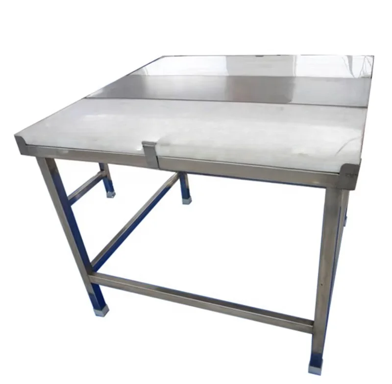 High-performance rounded stainless steel workbench for job shops