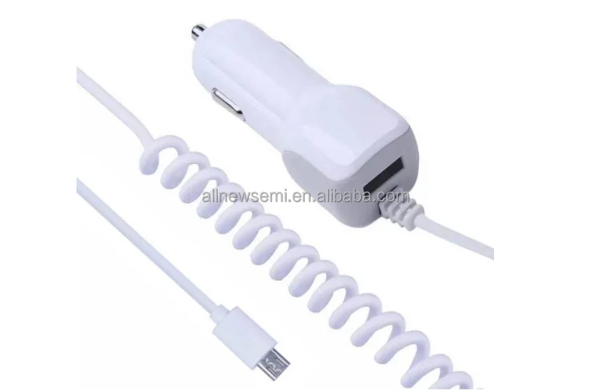 New Yazui 5v2.1a Cable Car Charger USB cable car charger type-C fast charger OEM