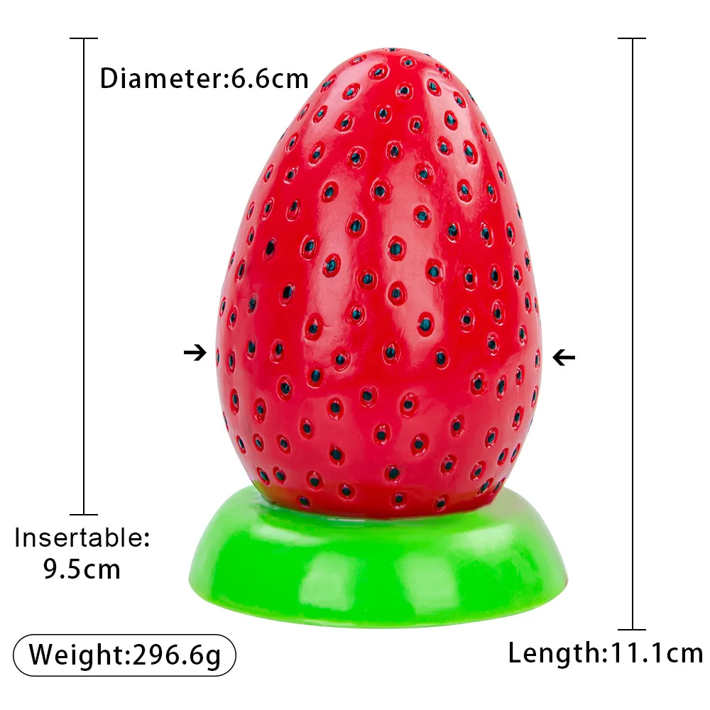 strawberry anal plug Nothosaur BERRYBLOOM Fantasy Dildos Butt Plug Huge Anal Toys For Adults