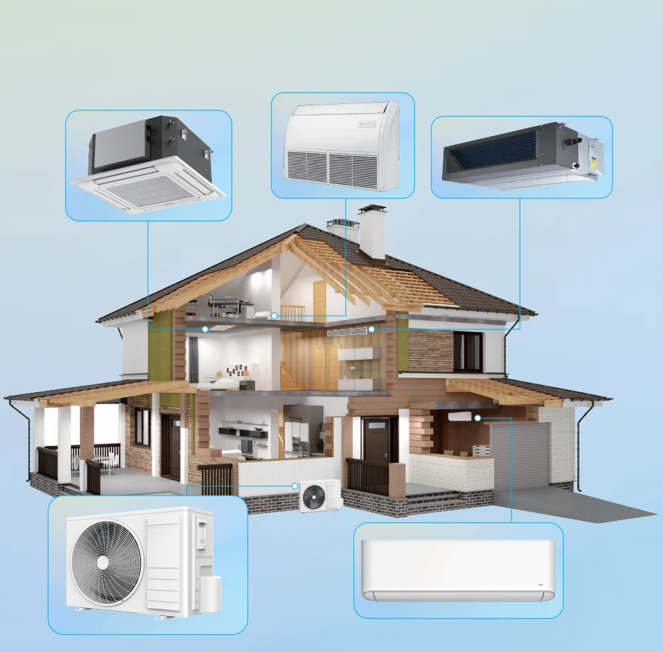 Heat Pumps Mini Split Ac Multiple Rooms Ducted Mini Mini Split