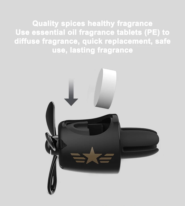 Cute Long-Lasting Fragrance Essential Oil Refreshing Scent Diffuser Car Aromatherapy Diffuser Vent Clip