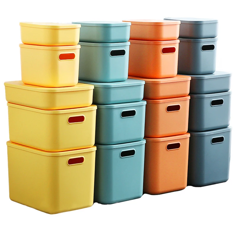 Multi-color PP Storage Box Home Storage Organization Boxes Wardrobe Storage Box