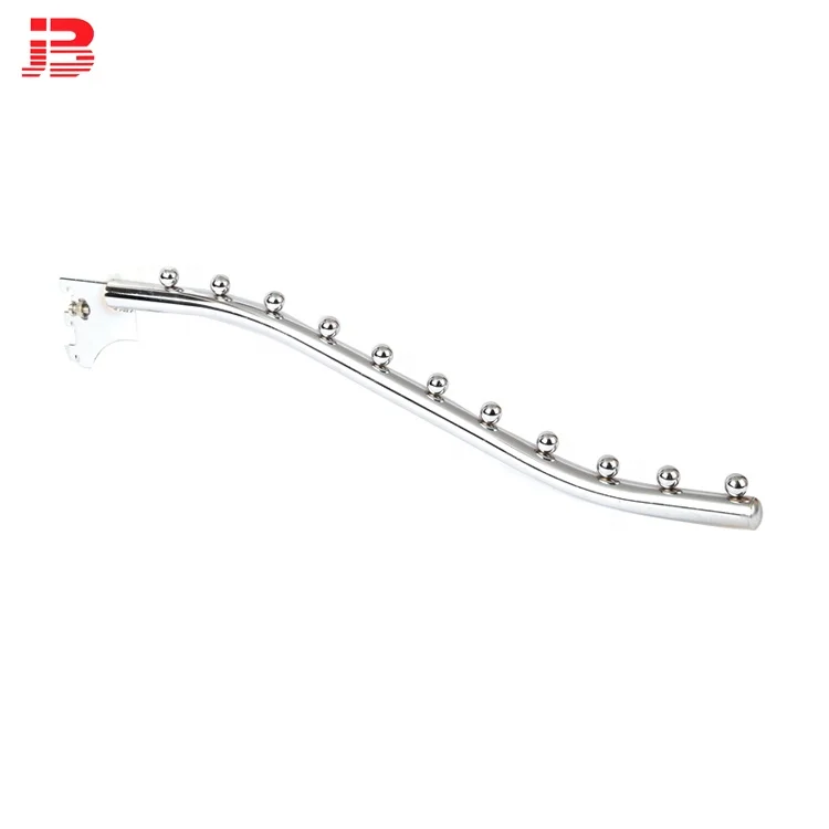 ODM manufacturers metal 19mm tube waterfall display hook for A column