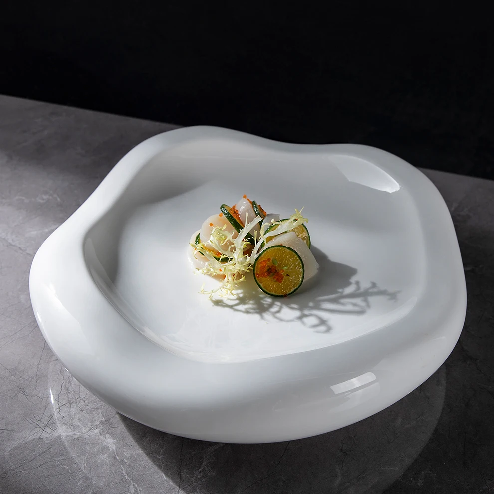 Platos y platos de sopa de cerámica para eventos, vajilla, otro