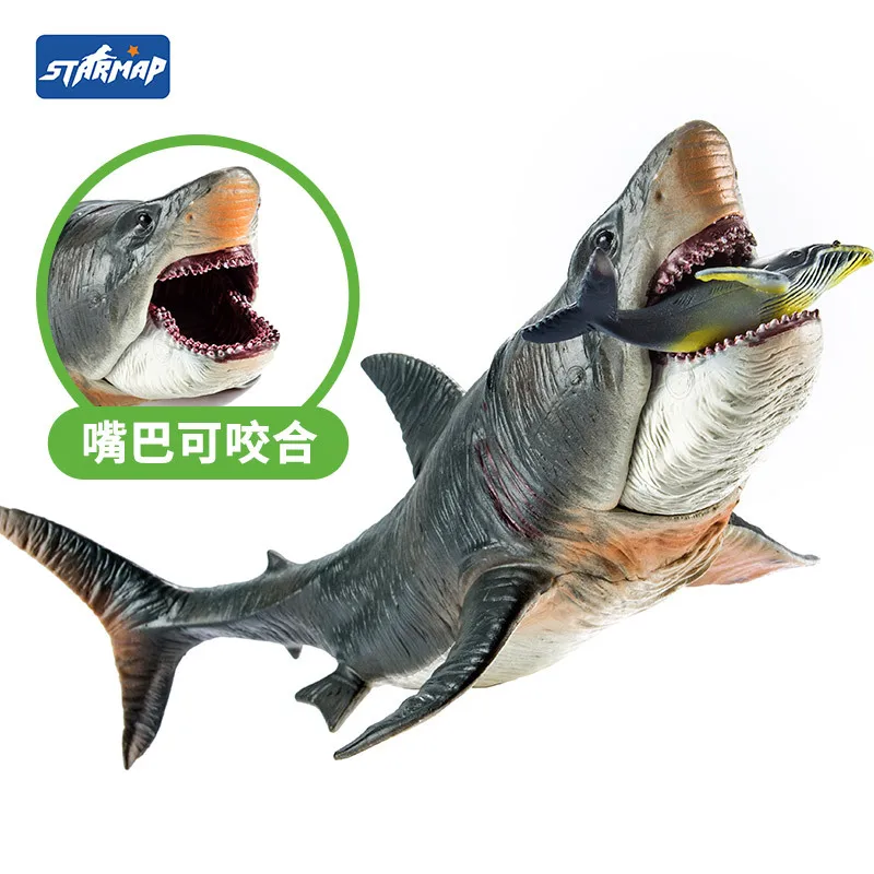 Zhiqu Large PVC Model Hollow Simulated Megalodon Shark