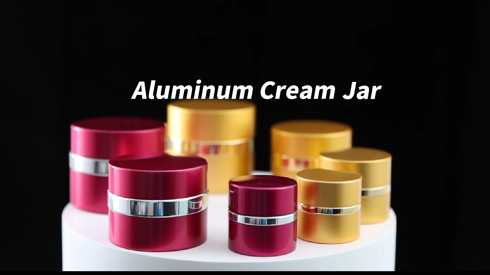 Wholesale Custom Aluminum Glass Luxury Body Cream Jar Cosmetic