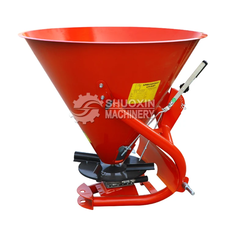 ISO-Accredited 3-Point Linkage Tractor PTO Mounted Stainless Steel Fertilizer Salt & Sand Spreader
