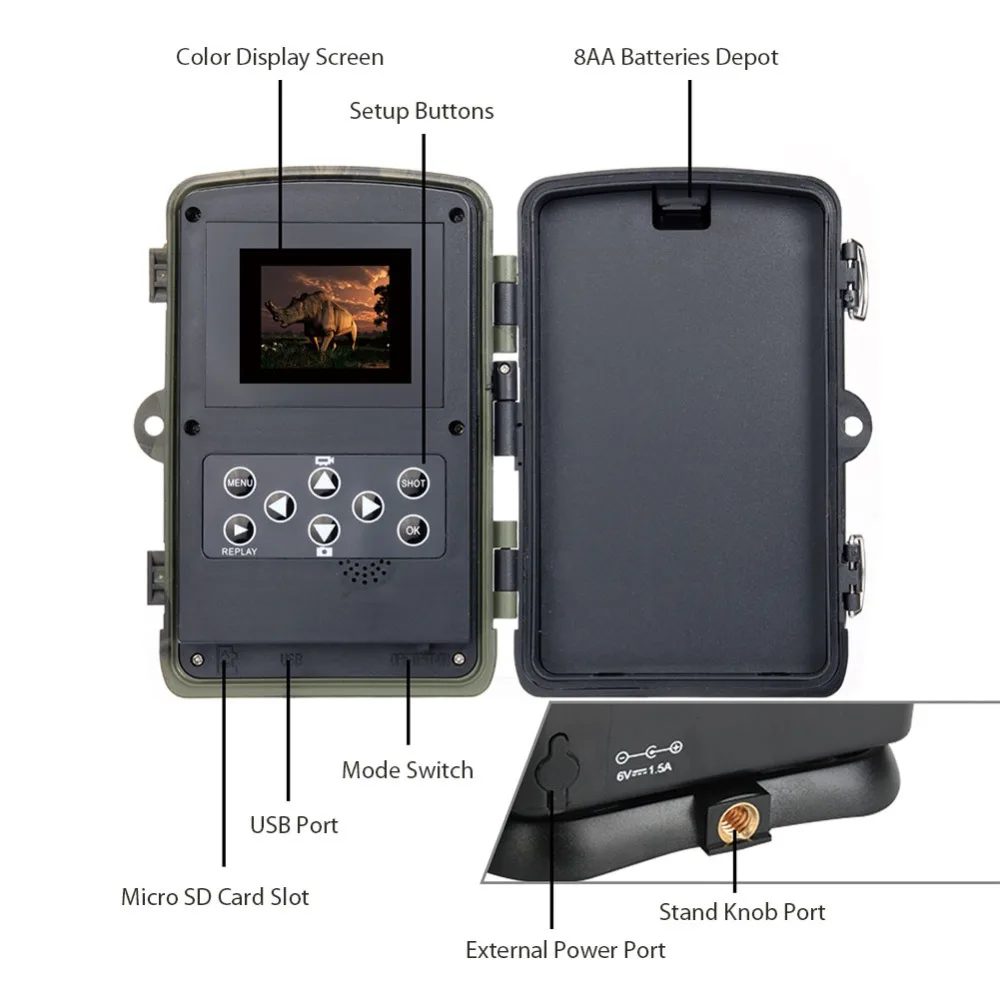 New Outdoor 24MP 2.7K HD IP65 Infrared Hunting Trail Trap HC-810A Wireless Camera For Night Vision Wireless Wildlife Camera