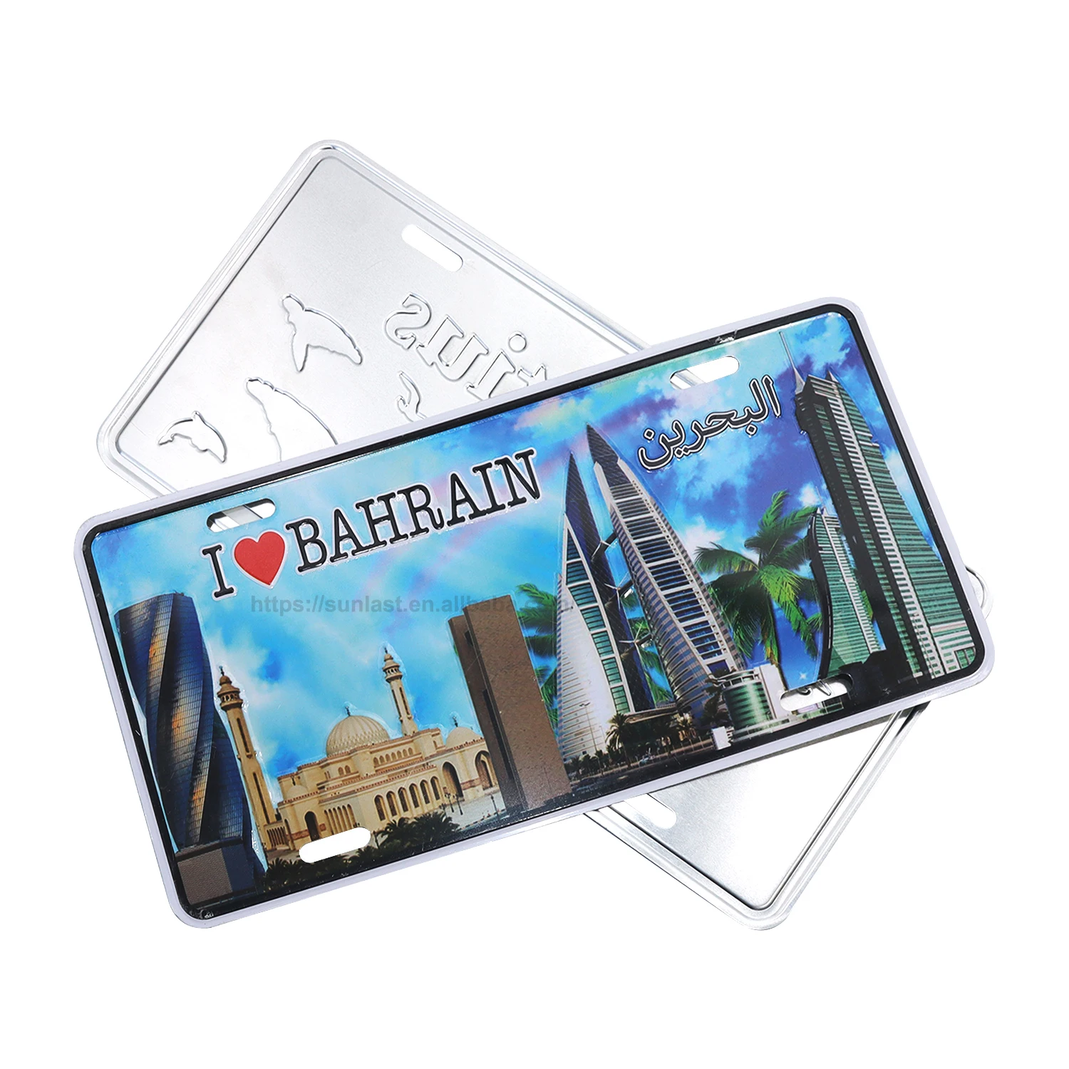 Design Bicycle Number License Plate Metal Crafts Embossed National License Plate Gift License Plate Bike for People Popular