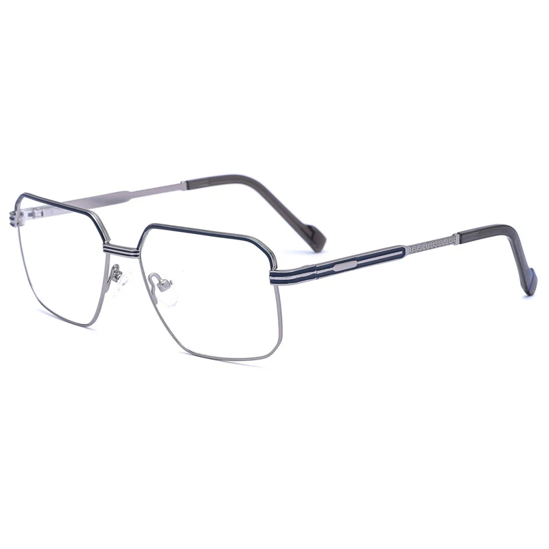 WHEF-CH8811 New Arrival Men Classic Retro Metal Eyeglasses Frames for All Face Eyewear Spectacles with Spring Tip Temple