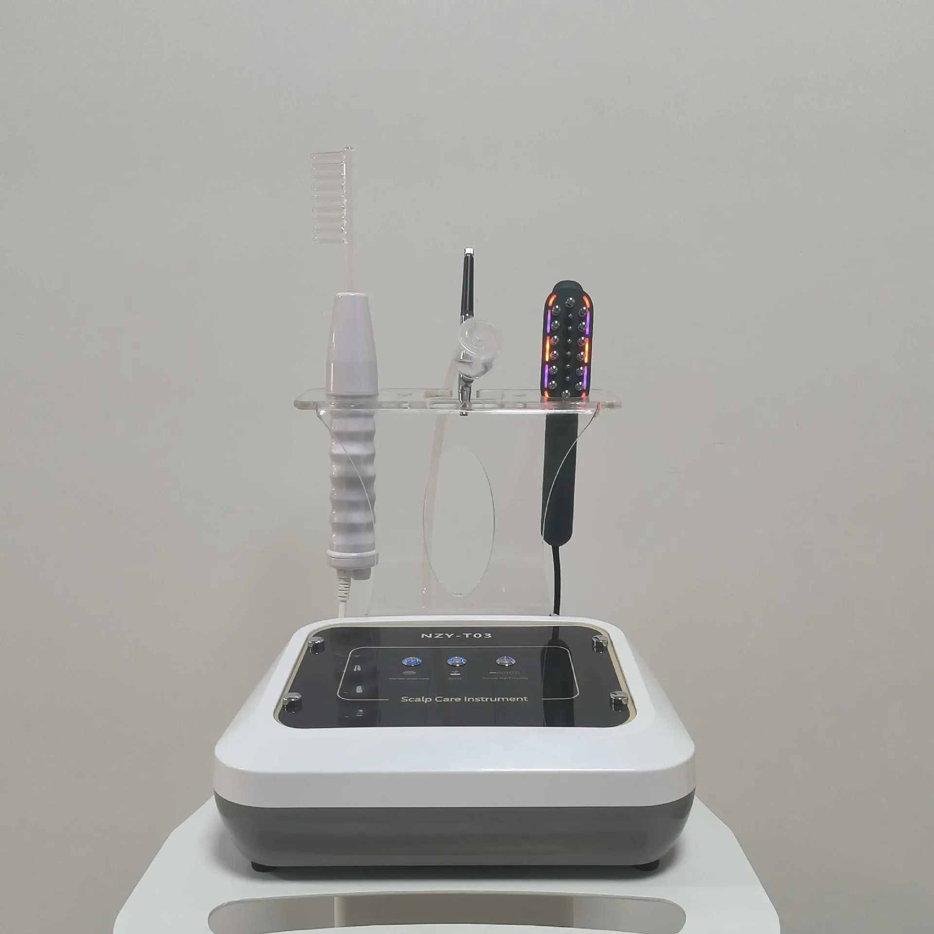 Multifunction Scalp Health Treatment Machine Electric Hair Brush Massager Spray Vibration for Hair Care Head Hair Growth Massage