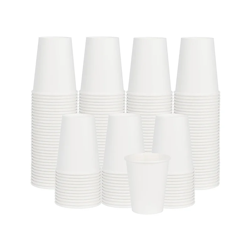 Biodegradable Double Wall Disposable Coffee Cups Insulated Recycle Carton Custom Take Out with Lid Wholesale