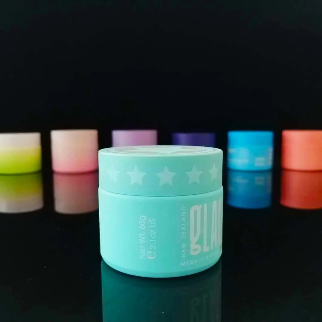 Custom cosmetic skincare packaging white opal glass bottle jar containers