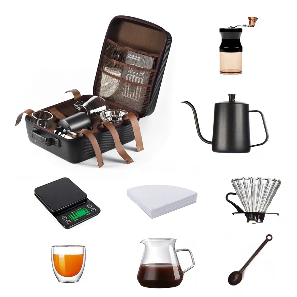 Boonido Pour Over Kettle Drip Coffee Sets Fashion Portable Glass Pot  Ceramic Dripper Coffee Grinder V60 Coffee Travel Bag - Buy Boonido Pour  Over Kettle Drip Coffee Sets Fashion Portable Glass Pot