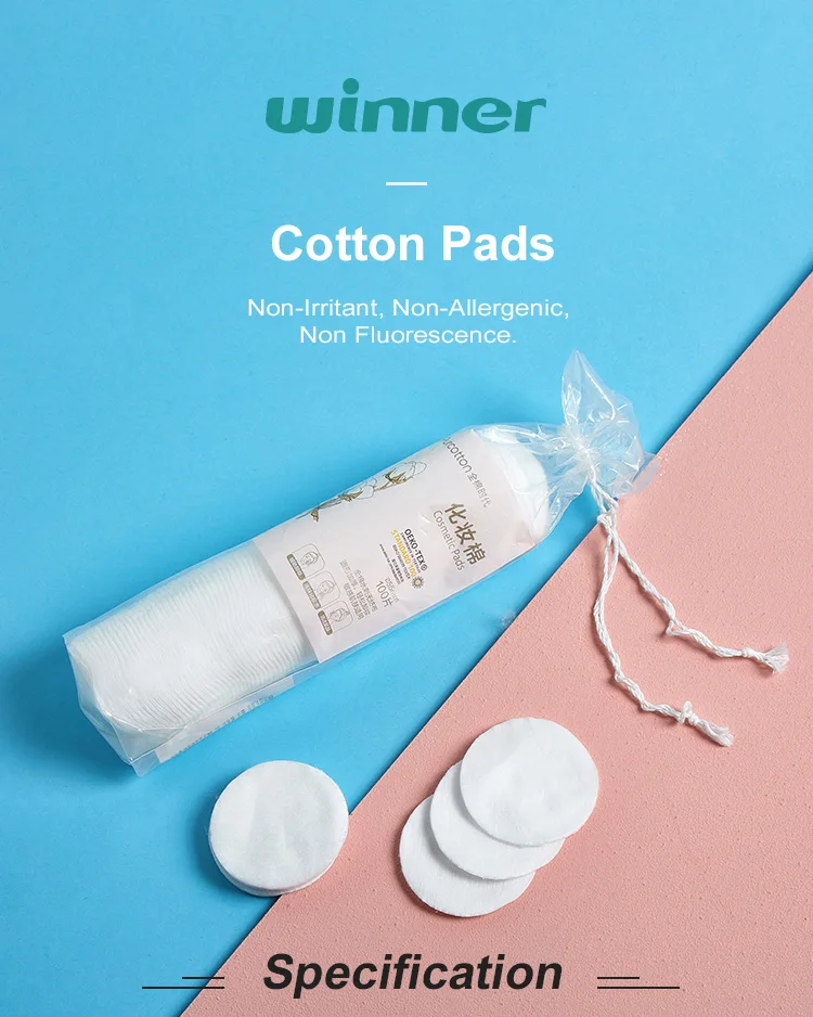 Purcotton Pure Cotton Cosmetic Pads,Facial Makeup Cotton Pads,Makeup