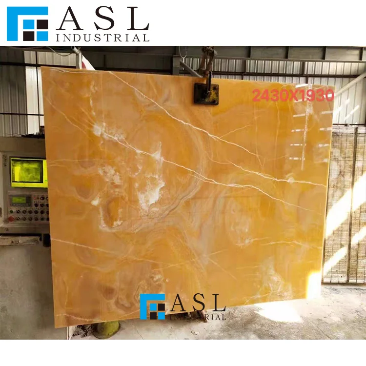 Yellow onyx light honey color transparent polished golden onix 12x24 marble onyx slab Chinese gold vein classic onyx tile
