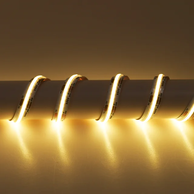 New Arrivals CCT Warm/Cold White DC5V COB Strip LED 640LEDs/M Flexible COB LED Light Strips