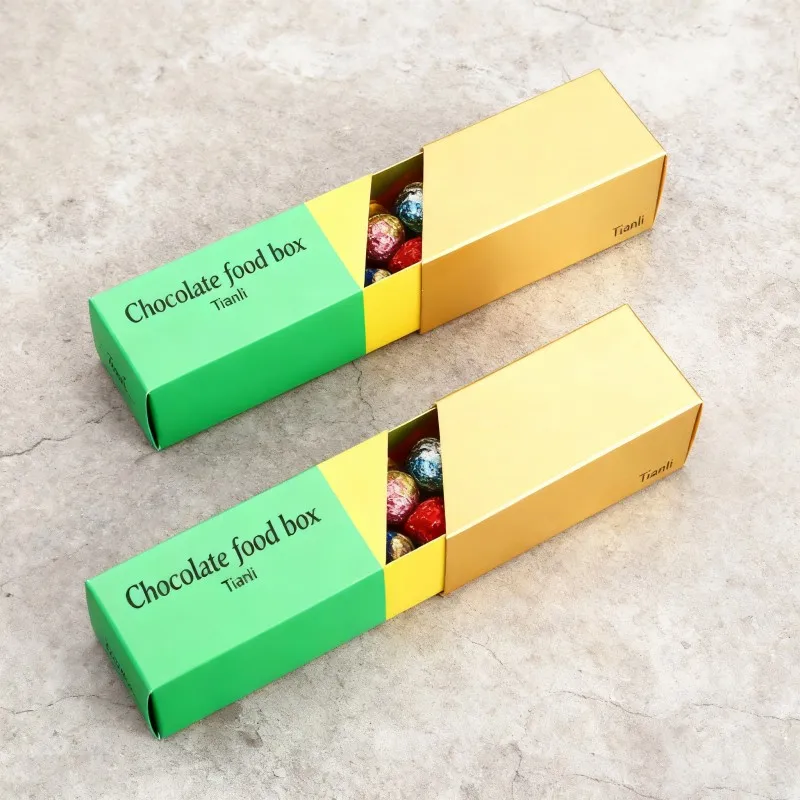 product disposable recyclable food grade custom sliding drawer paper box donut chocolate candy snack dessert packaging box-5