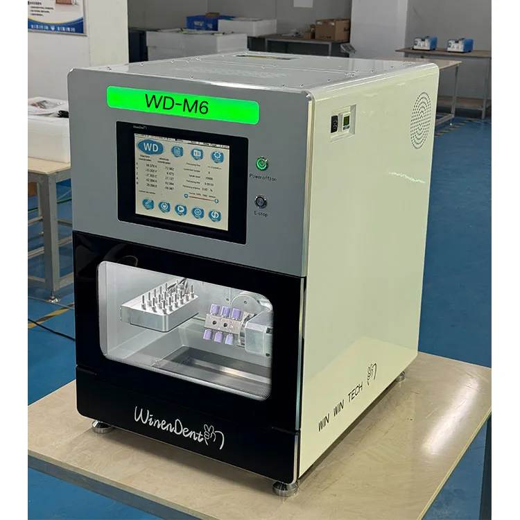 Professional Service Cad Cam 5 Axis Wet Glass Ceramic Lithium Disilicate CNC Metal Titanium Implants Dental Milling Machine