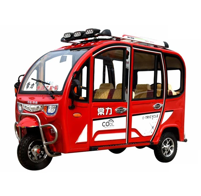 チャンリー電動三輪車クローズドキャビンタイプトゥクトゥク