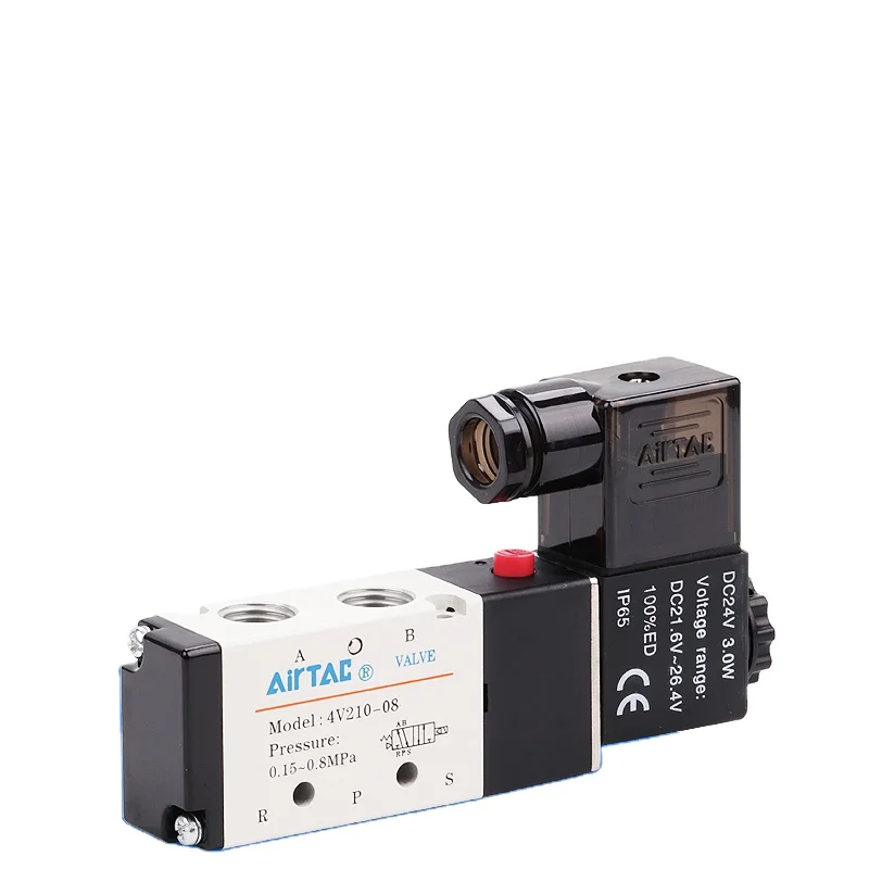 Airtac Pneumatic Air Control Solenoid Valve 4v210 08 4v310 10 4v410 15 Buy Solenoid Valveair 3355