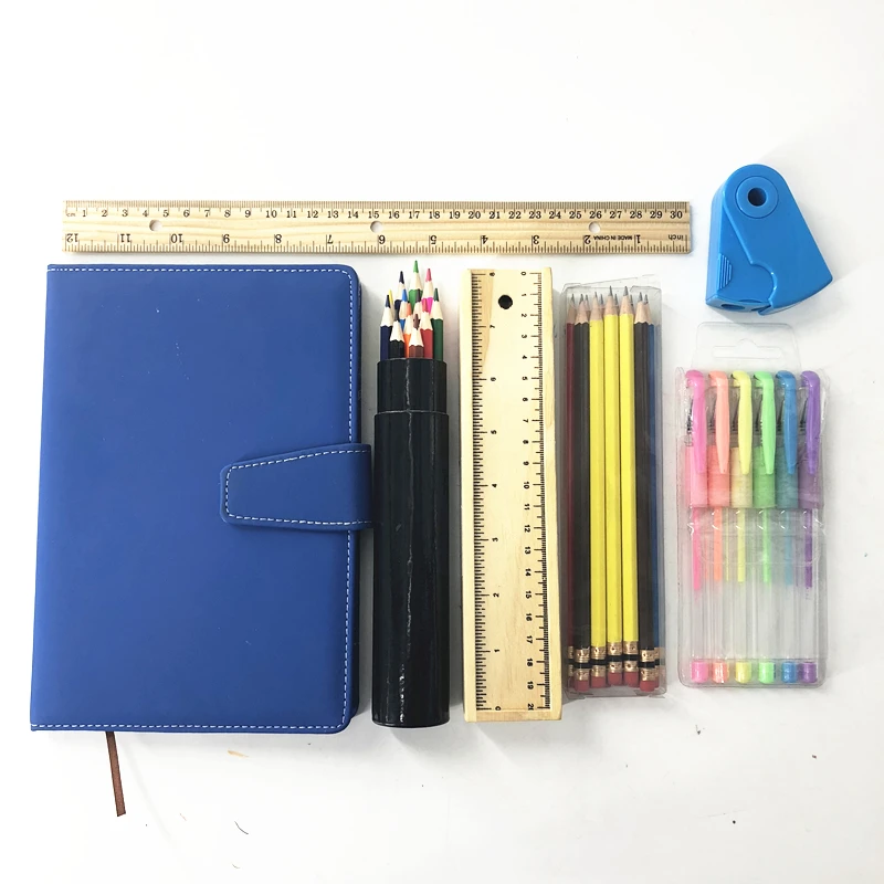 Школьные принадлежности, художественный набор, подарок для детей, мультяшный подарочный набор, набор канцелярских принадлежностей для студентов