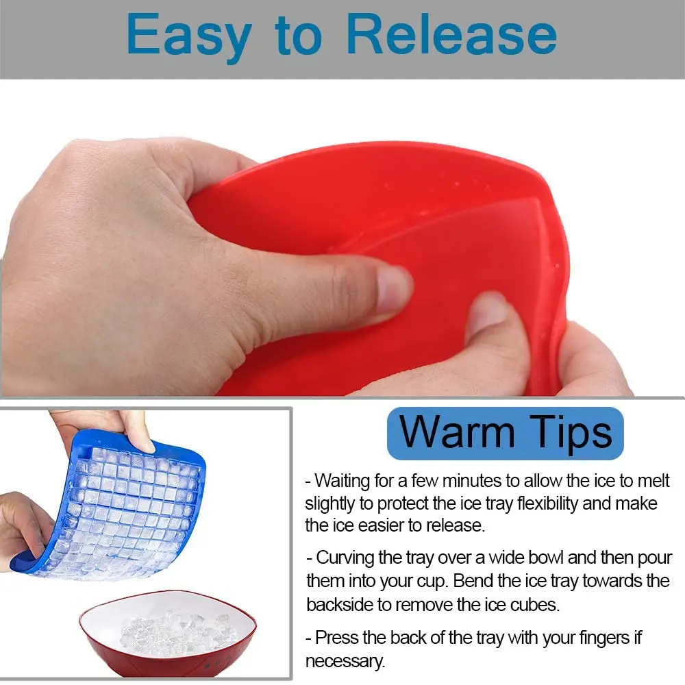 Silicone Mini Ice Cube Trays 160 Small Ice Cube Molds Easy Release Crushed Ice Cube For Chilling Whiskey Cocktail Buy Mini Ice Cube Trays Small Ice Cube Trays Ice Ball Maker Mold Ice Molds