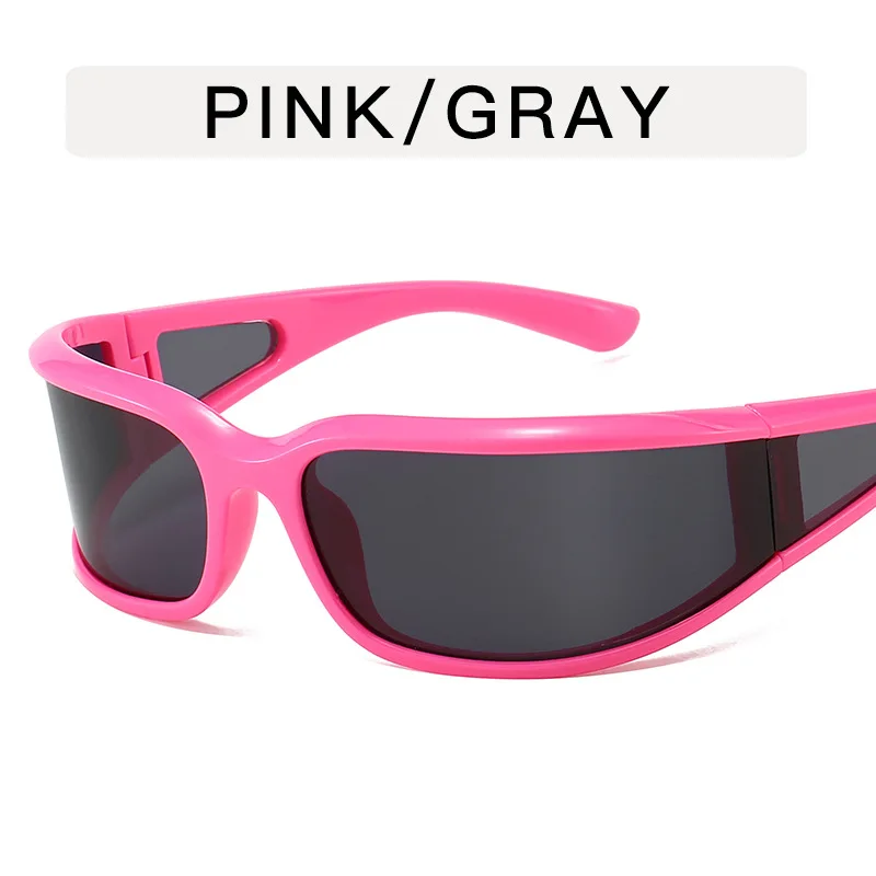 ✨NEW Punk Stylish Pink Sunglasses Future Sense Punk Plus Sunglasses – Onlymaker main image 2