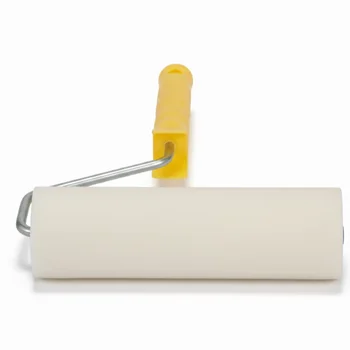 16 mm Sponge Paint Roller Brush with Durable Plastic Handle for Professional Use