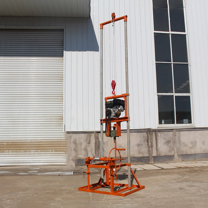 Hot sale Pipe Dredging Equipment Portable Gasoline Water Well Drilling Rig