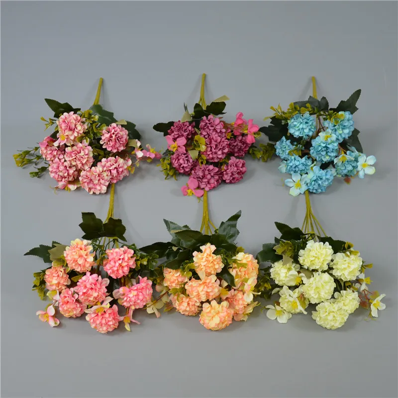 Wholesale Artificial Silk Flowers Decorative Wedding Bouquets
