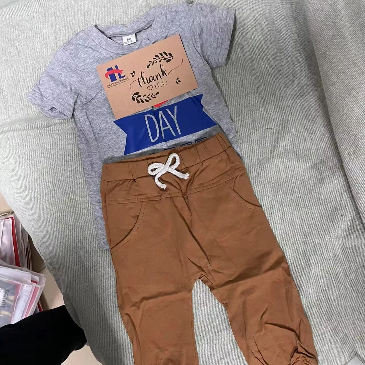 HLY Wholesale Summer Kids Clothes Stock Kids Clothing Suppliers Mixed Cheap  New Clothes of Children Baby Stock Clothes