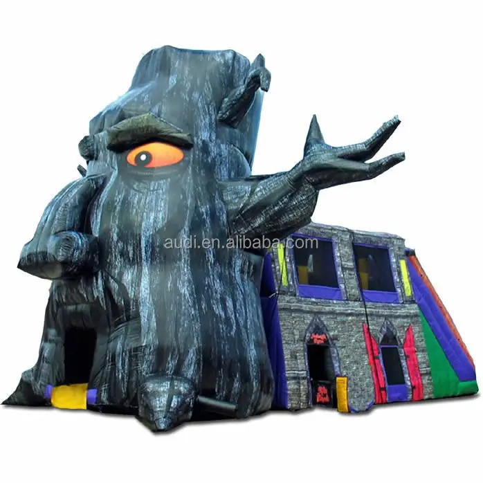 Custom New Design Enchanted Forest Obstacle Course Inflatable 2story