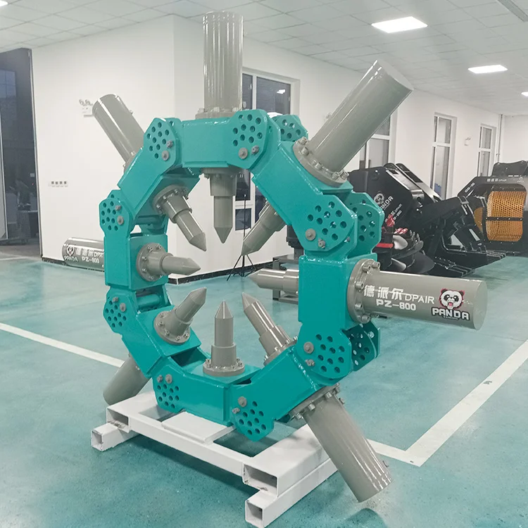 Pile Head Breaking Machine for Cutting Concrete Foundation 13 Modules Hydraulic Concrete Pile Crusher Could Break 2m Piles