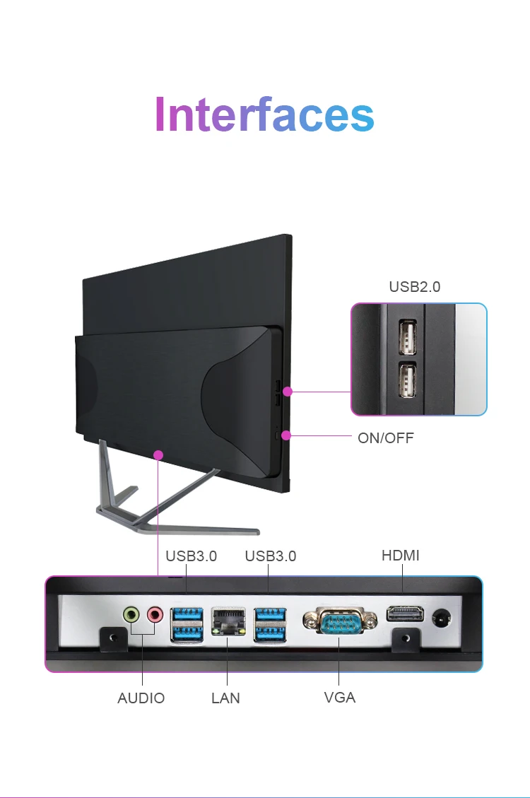 Manufacturer 19 Inch All-in-one Computers Gaming Desktop Computer I5 Core All-in-one Pc All in One Pc Monoblock