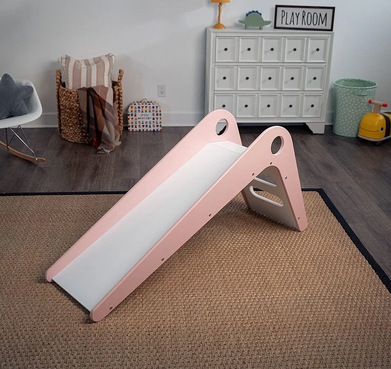 Lm Kids Toddler Indoor Playground Slide Toys Swing And Slide Set