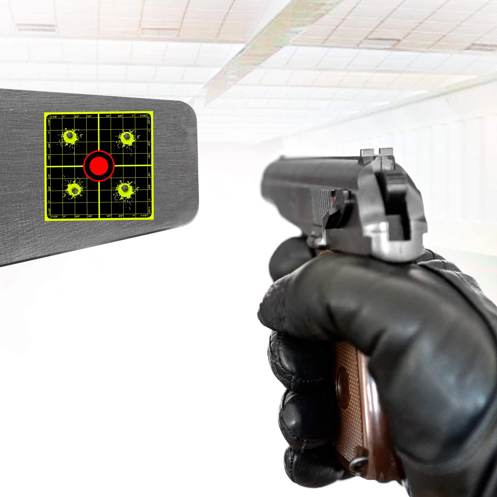 Grid Ruler Marking Shooting Practice Splash Target Paper 3-in 200pcs ...