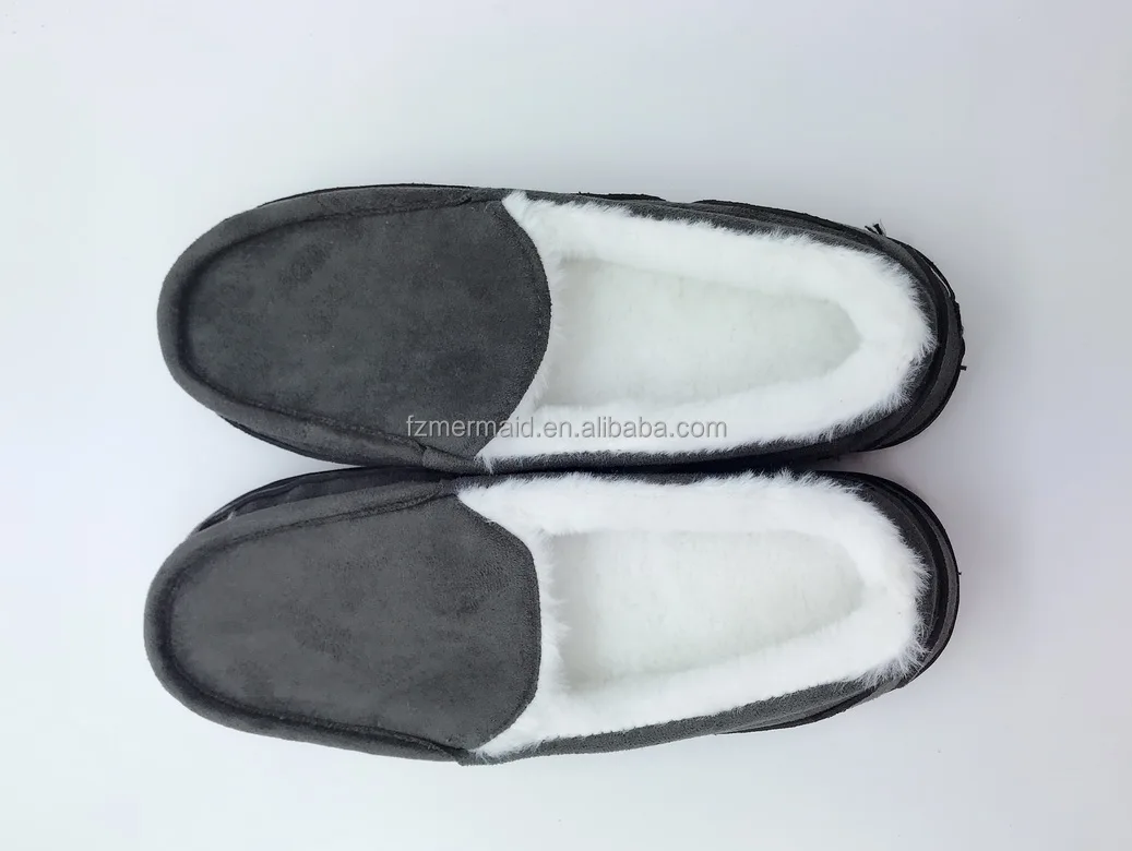 2024 Mens Memory Foam Slipper slip on Clog Moccasin Micro Suede Pile Lined Indoor & Outdoor Moccasin Shoes