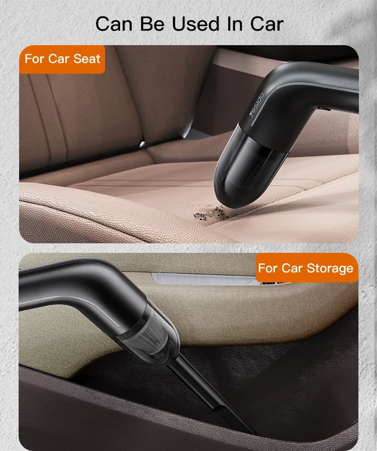 Car vacuum cleaner portable 5300Pa power car vacuum cleaner With Long mouth, brush, thin mouth accessories