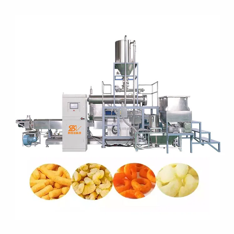 Corn Puffs Snack Making Machines Corn Sticks Puff Snack Extruder Machine Extruder Double Screw Extruder Used