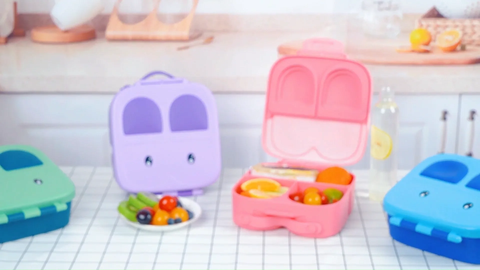 Hot Selling 3 Compartment Lunch Box Containers Portable Lunch Container