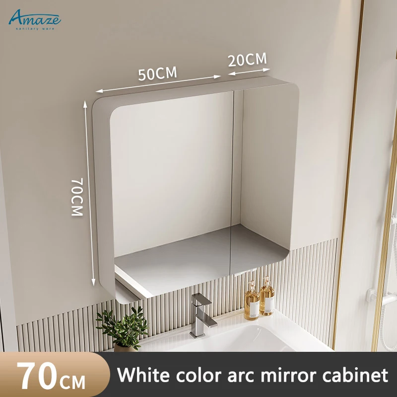 Wholesale aluminum wall mounted bathroom design smart mirror cabinet touch screen led cabinet mirror factory