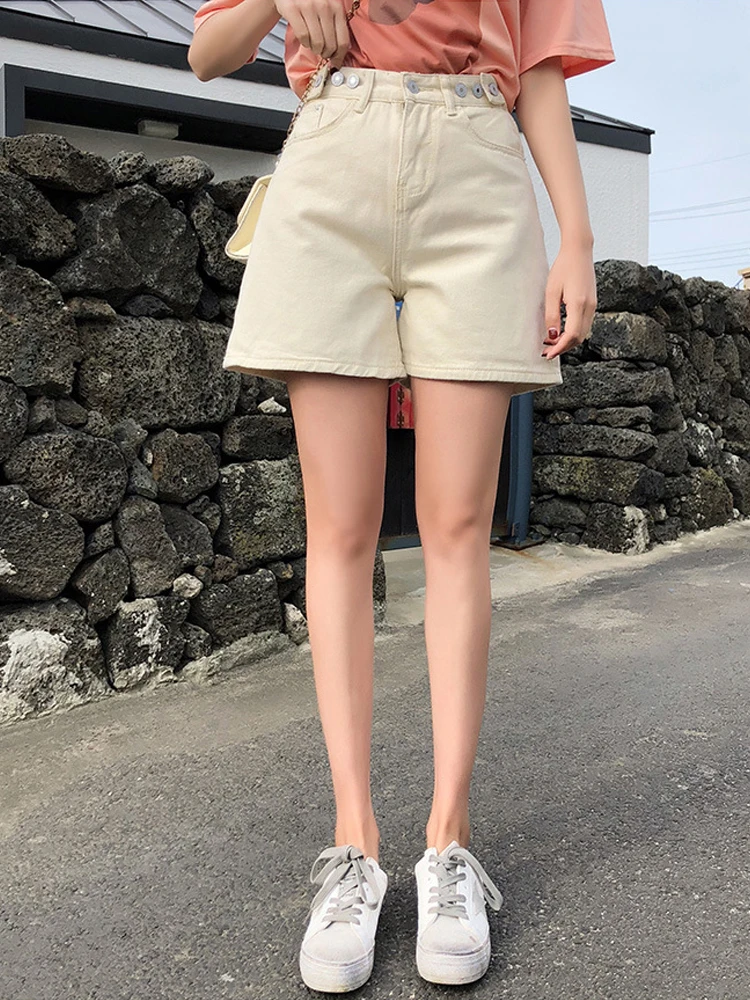 2022 Summer High Waist Denim Shorts 