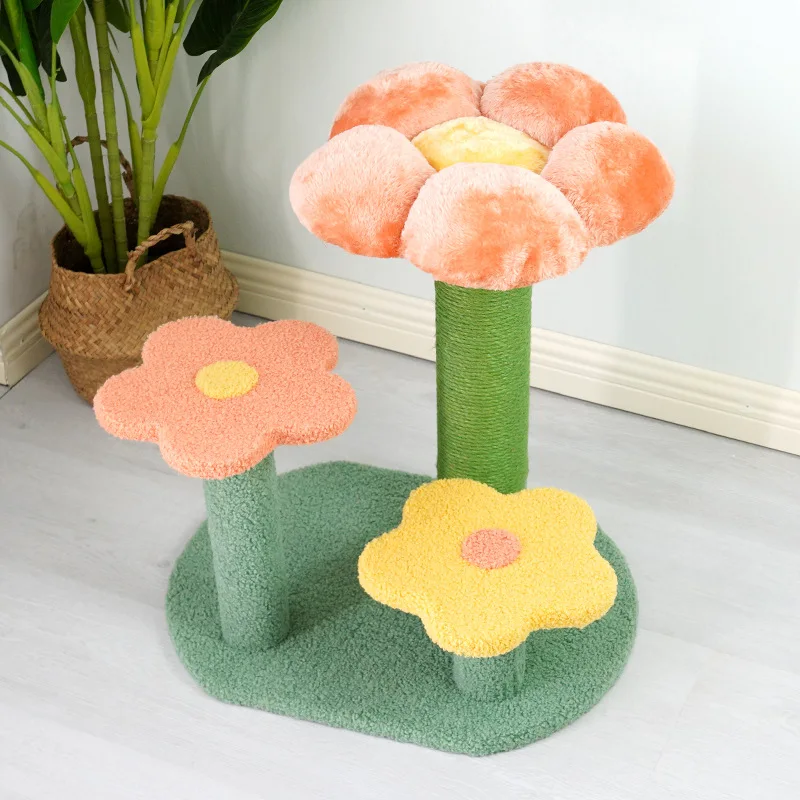 Cat Tree Tower New Flower Cat Tree Interactive Toy Small Cat Scratching