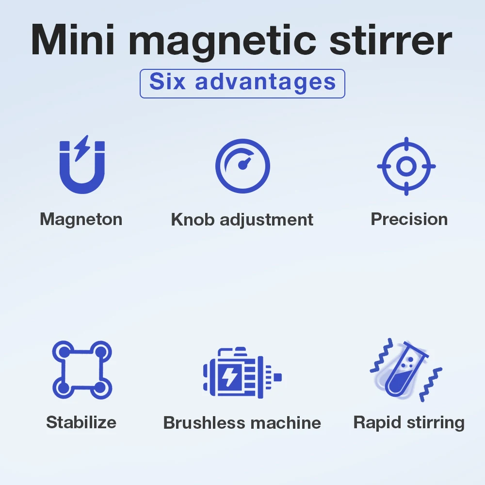 Professional Magnetic Stirrer Mixer Laboratory 3L Rotary Stirring Mixer ...