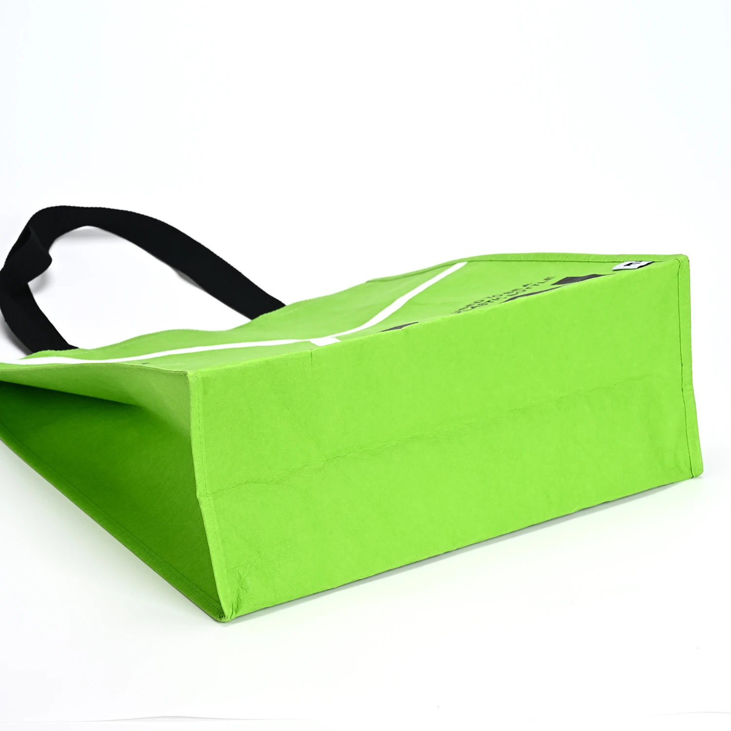 Dupont Paper Tote Bag Medium Single Shoulder Handbag Washable Kraft Paper Cotton Linen Lining Natural Ecobags for Food Shopping supplier