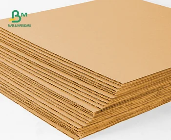 70*100cm Recycled Single Wall 420gsm E flute Corrugated paper board for carton