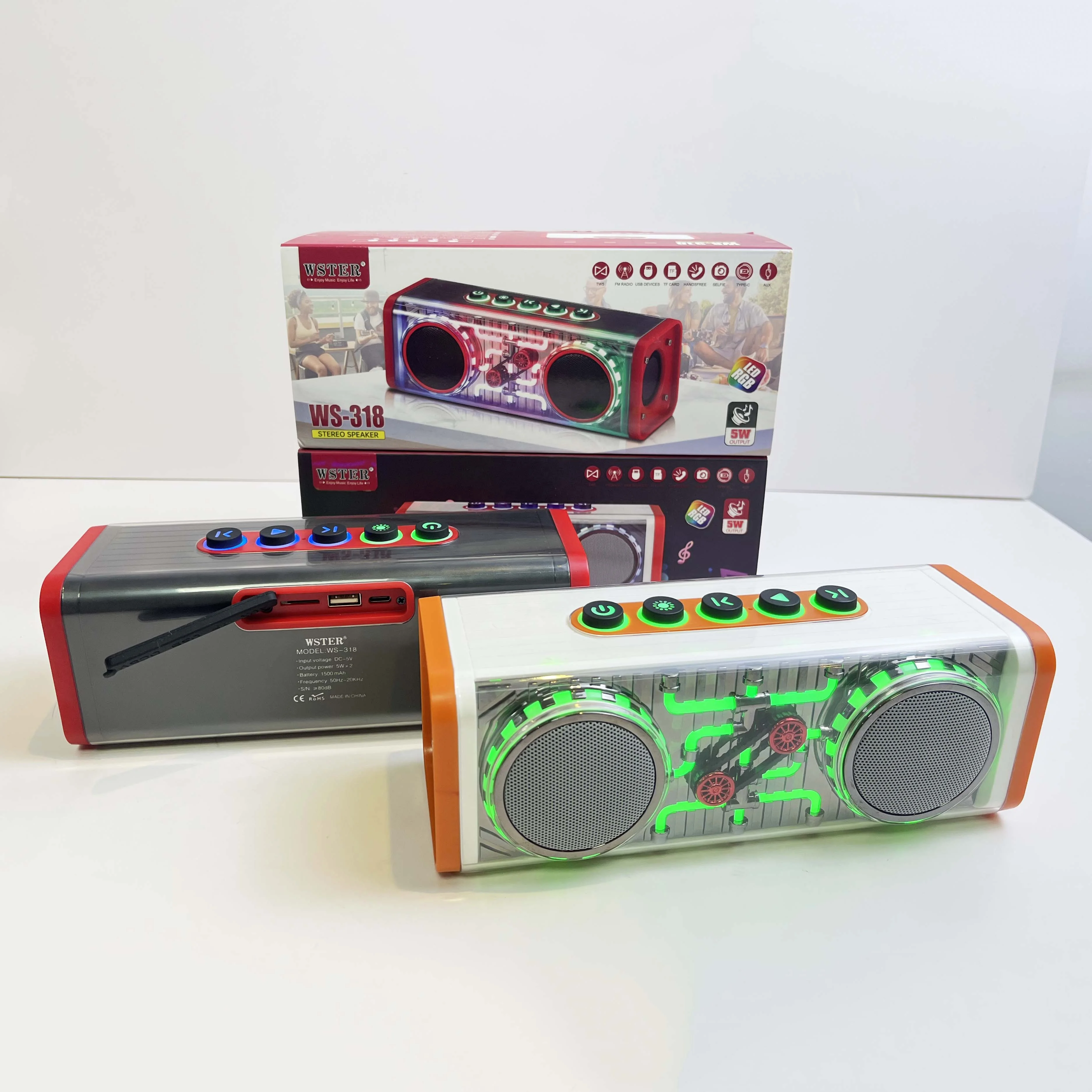 1500mah Portable 10w Mini Bluetooth Speaker For Parties