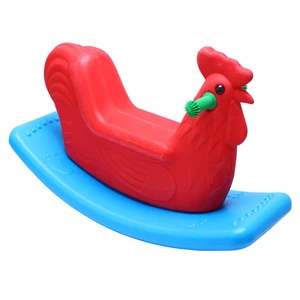 Double-color Chicken Cheap Colorful Plastic Toddlers Rocking Horse Rider