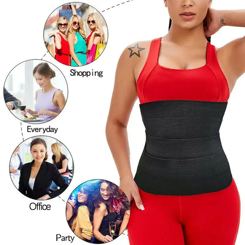 4m/6m/8m Tummy Wrap Belt Waist Trainer Shaperwear Belt Women Slimming ...